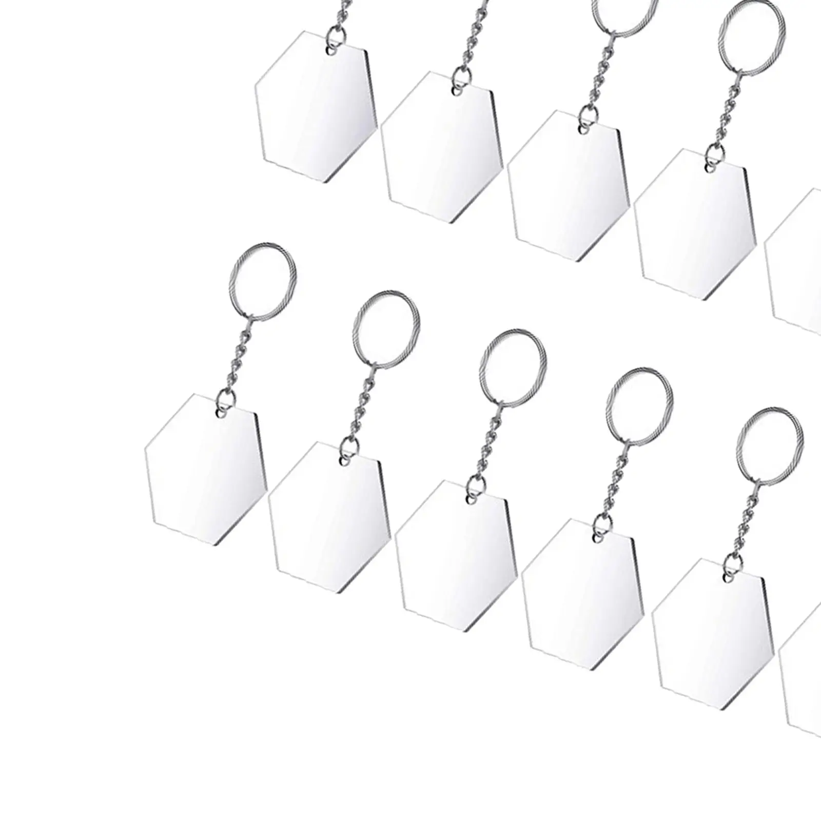 24-delige helder acryl sleutelhangers sleutelhangers schijven projecten