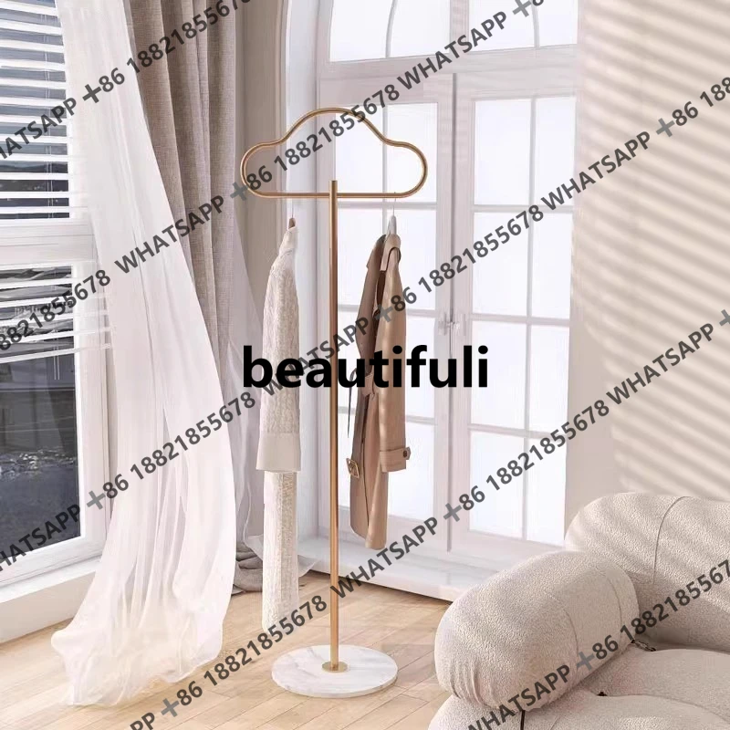 Light luxury coat rack, entrance, bedroom, bedside hanger, floor-to-ceiling mobile, easy to hang clothes