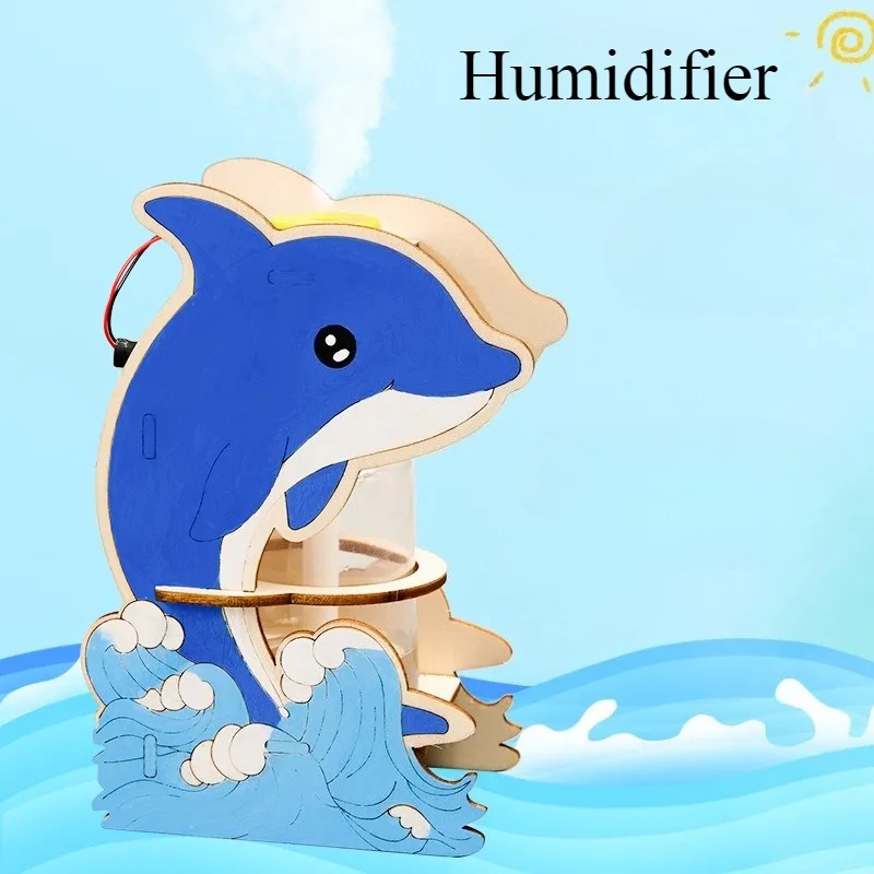 Humidifier model, children's Diy hand-assembled model, children's science and education experimental toy, festival gift