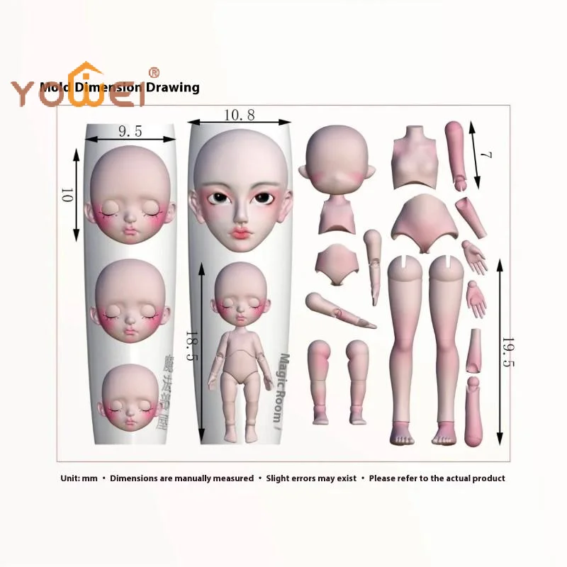 Latest 1 Set Facial Doll 3D Silicone Mold Nail Art Decoration DIY Design Nails Mold Wearing Armor Accessories