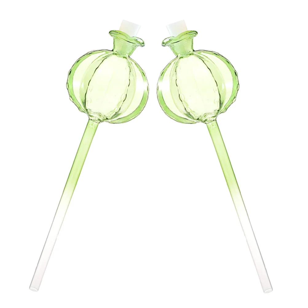 2 قطعة سقي الزجاج الشفاف جهاز سقي النباتات الأوتوماتيكي لوعاء بونساي المنزل البستنة الترطيب الزخرفية #4