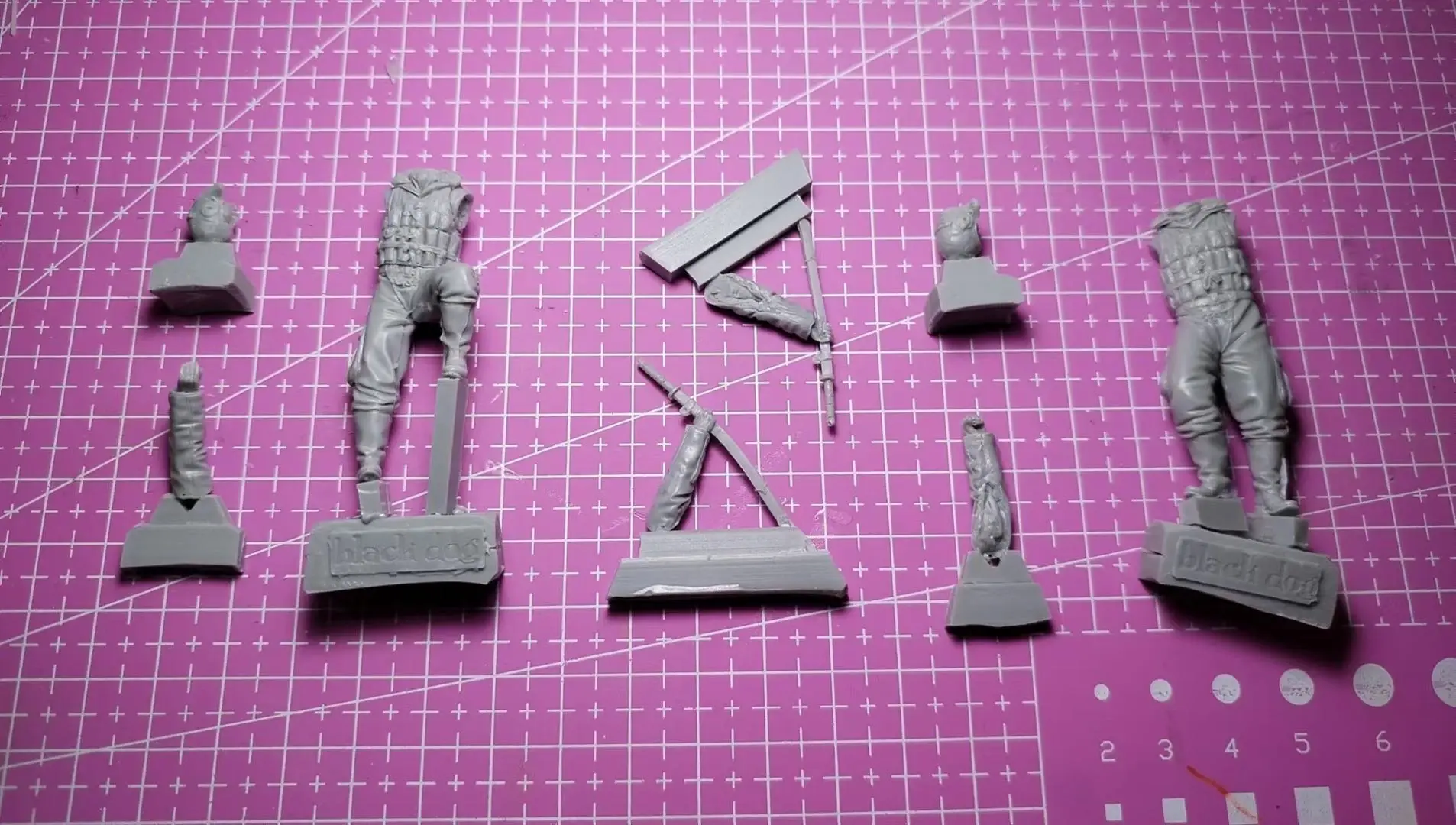 Figura modelo GK de resina 1/32, kit sin montar y sin pintar