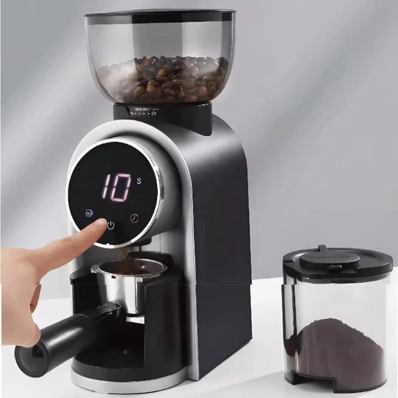 110V/220V Commercial /Home Bean Grinder Electric Bean Grinder Coffee Bean Grinder Hand Brewed Italian Grinder Thickness Adjust