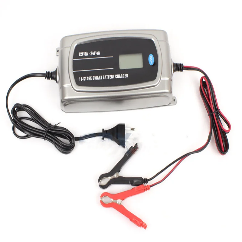 12V 24V 11-stage Waterproof Truck Car Battery Charger