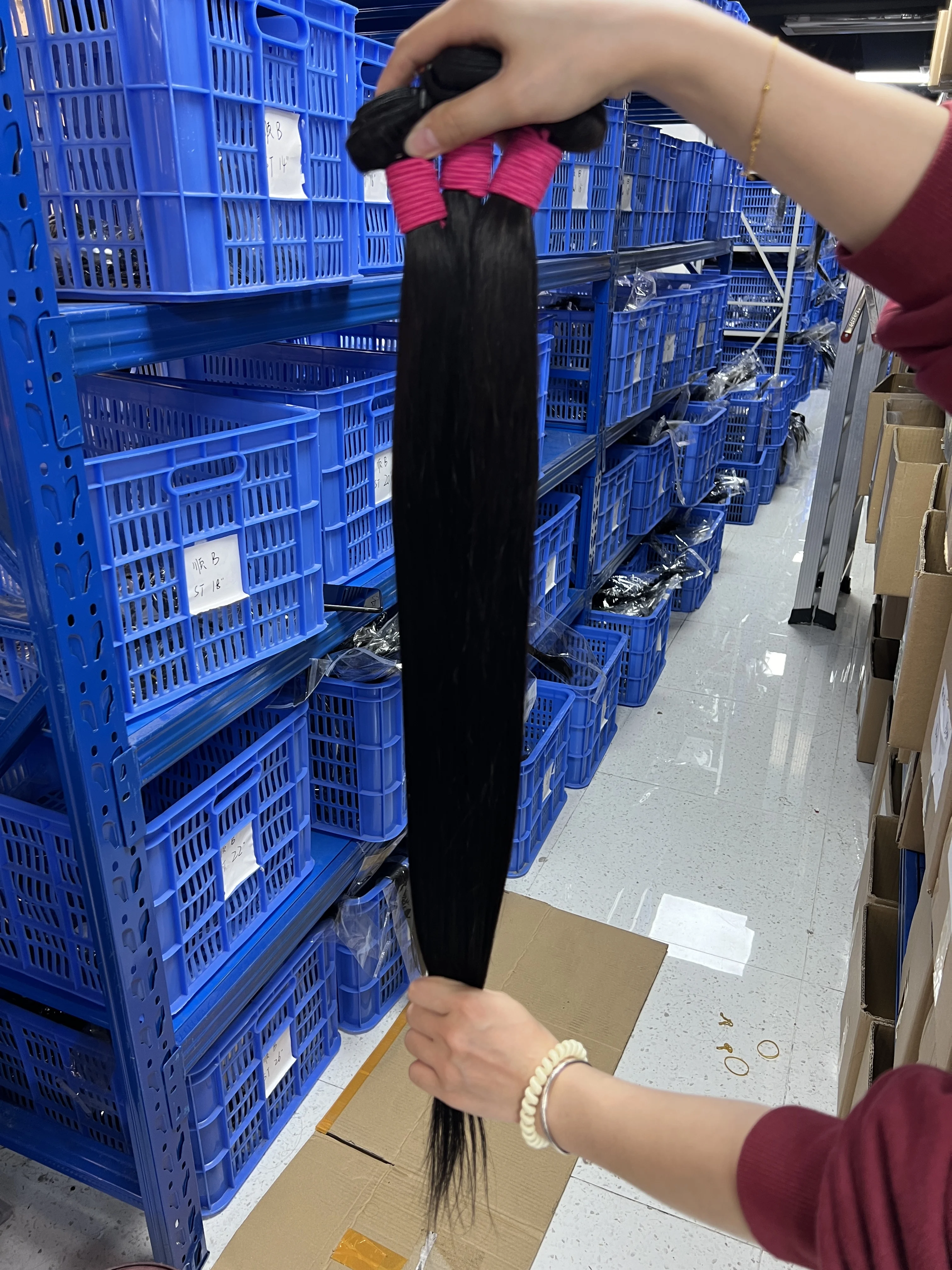 Peruvian Hair Bundles Bone Straight Human Hair Weave Bundles Remy Hair Extension Natural Black 1/3/4 Pcs 14-30 Inches Wholesale