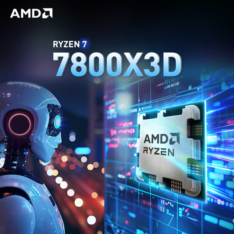   AMD Ryzen 7 7800X3D R7 7800X3D 5.0 GHz 8-Core 16-Thread CPU 5NM 96M 100-100000910 Socket AM5 New Tray Without cooler 
