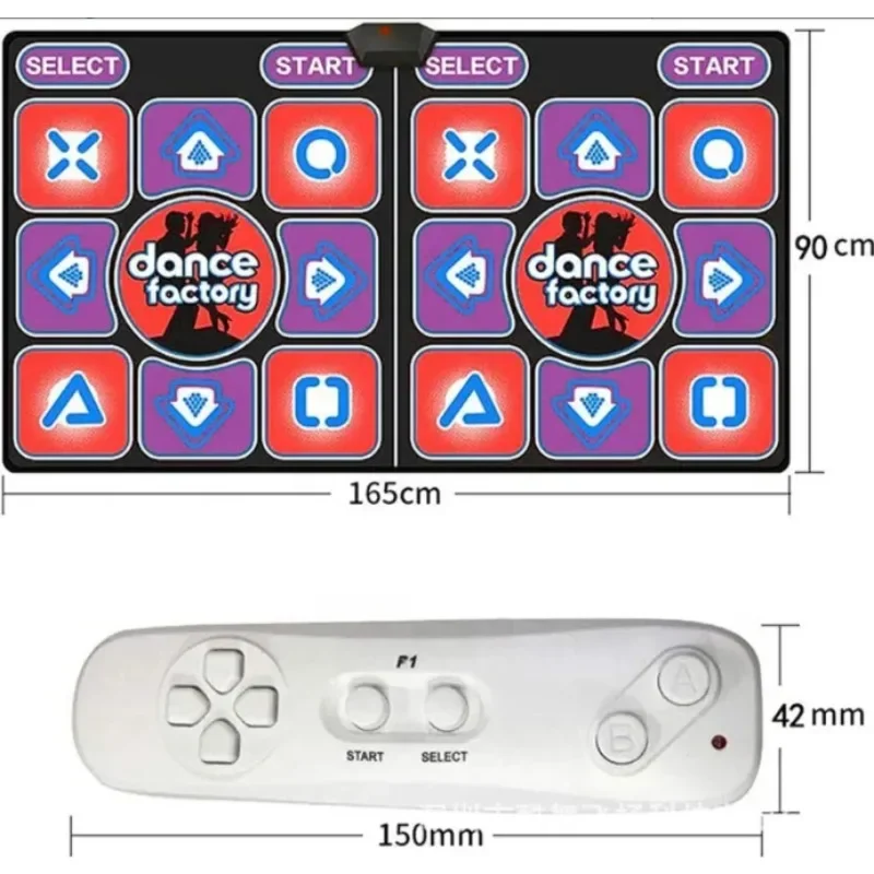Hot-selling adult children 2-person dance mat game practice wireless duet foot mat home