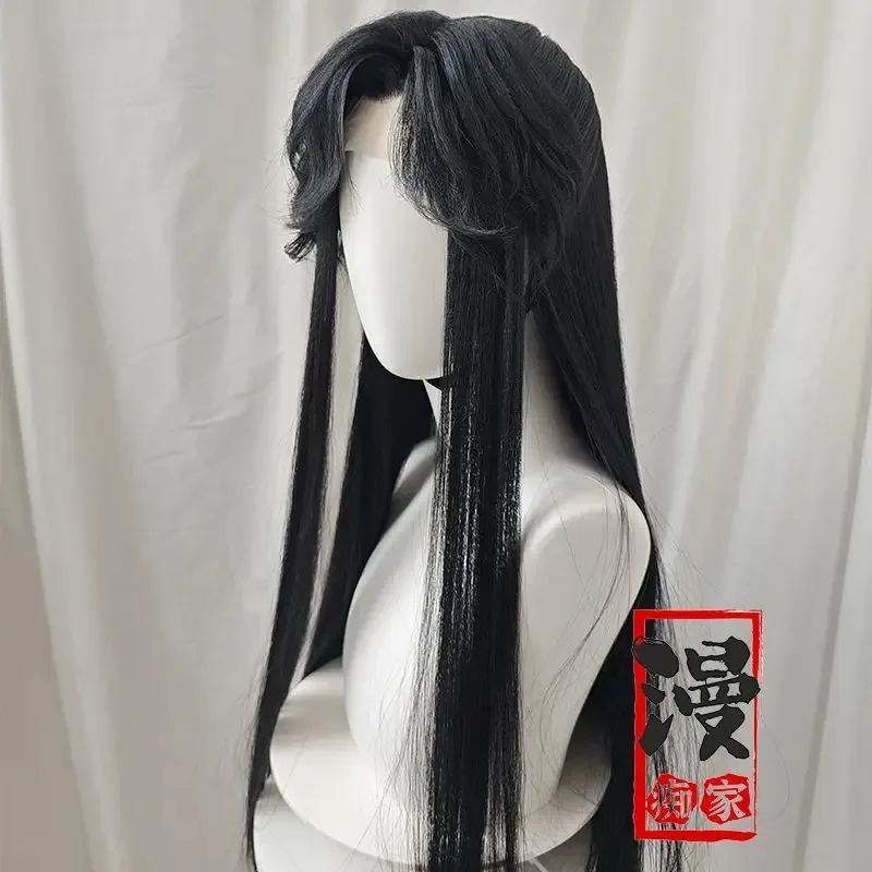 

Shen Lanzhou Qiangjinjiu Styled Wig Xiaochiye Long Black Customized Wig Heat Resistant Synthetic Hair Anime Halloween With Wig