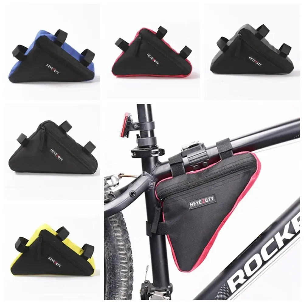 Polyester Bicycle Triangle Bag Storage Ultra-light Bike Beam Hanging Bag Portable Durable Saddle Frame Pouch Bike Accessories