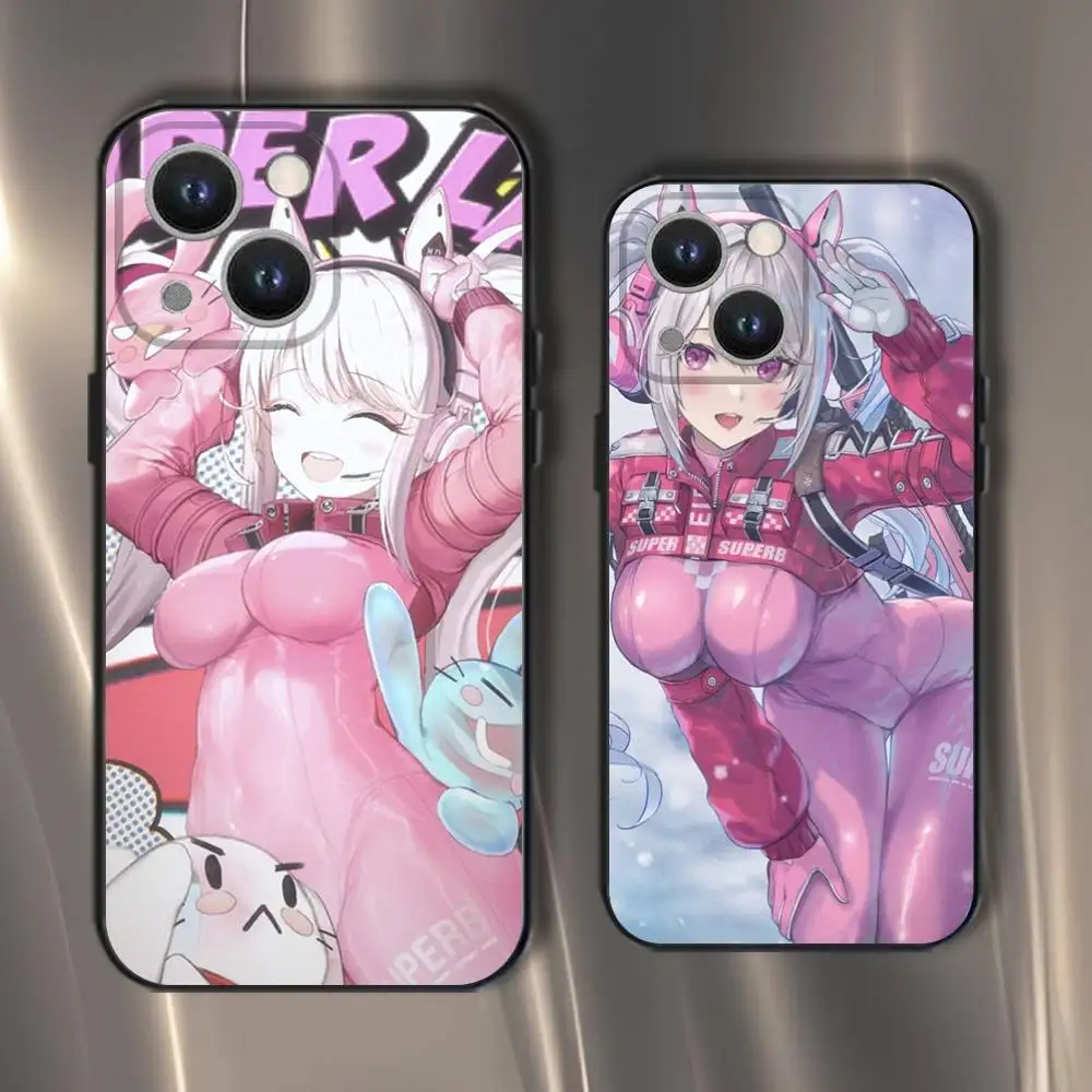 

Cute Girl Game Phone Case For iPhone 16,15,14,13,12,11,Pro,XS,Max,XR,Plus,E,SE4,Mini Black Soft Cover