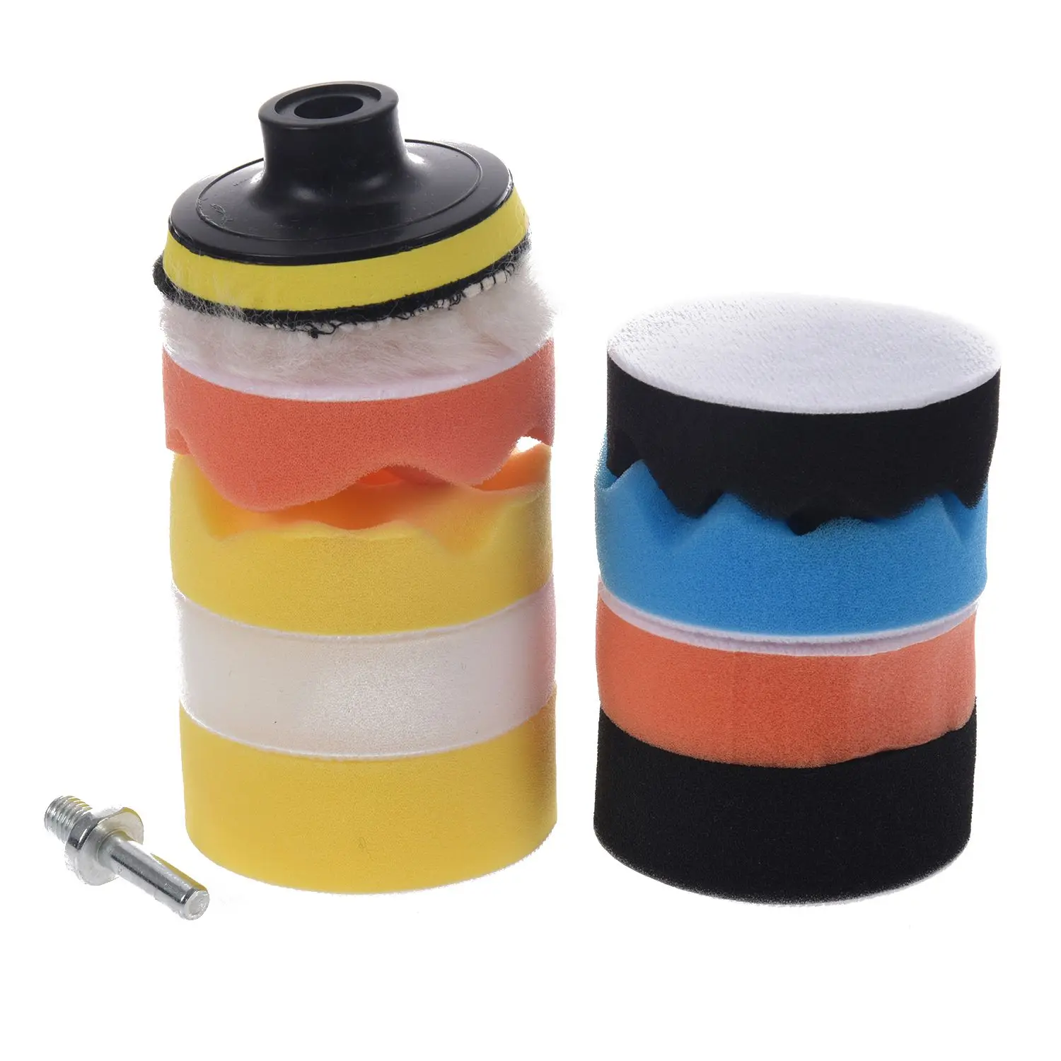 

11 Pieces 76mm Car Polishing Kit in Sponge Polishing Pad Polishing sponge Set for Car Kit Polishing Wax Buffer Pad