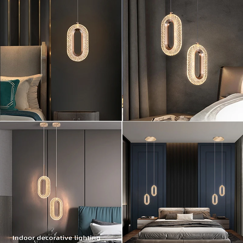 Imagem -02 - Modern Led Pendant Lights Wall Sconces Sala e Quarto Liga de Lustres Gold Hanging Fixtures Home Decor Iluminação Interior