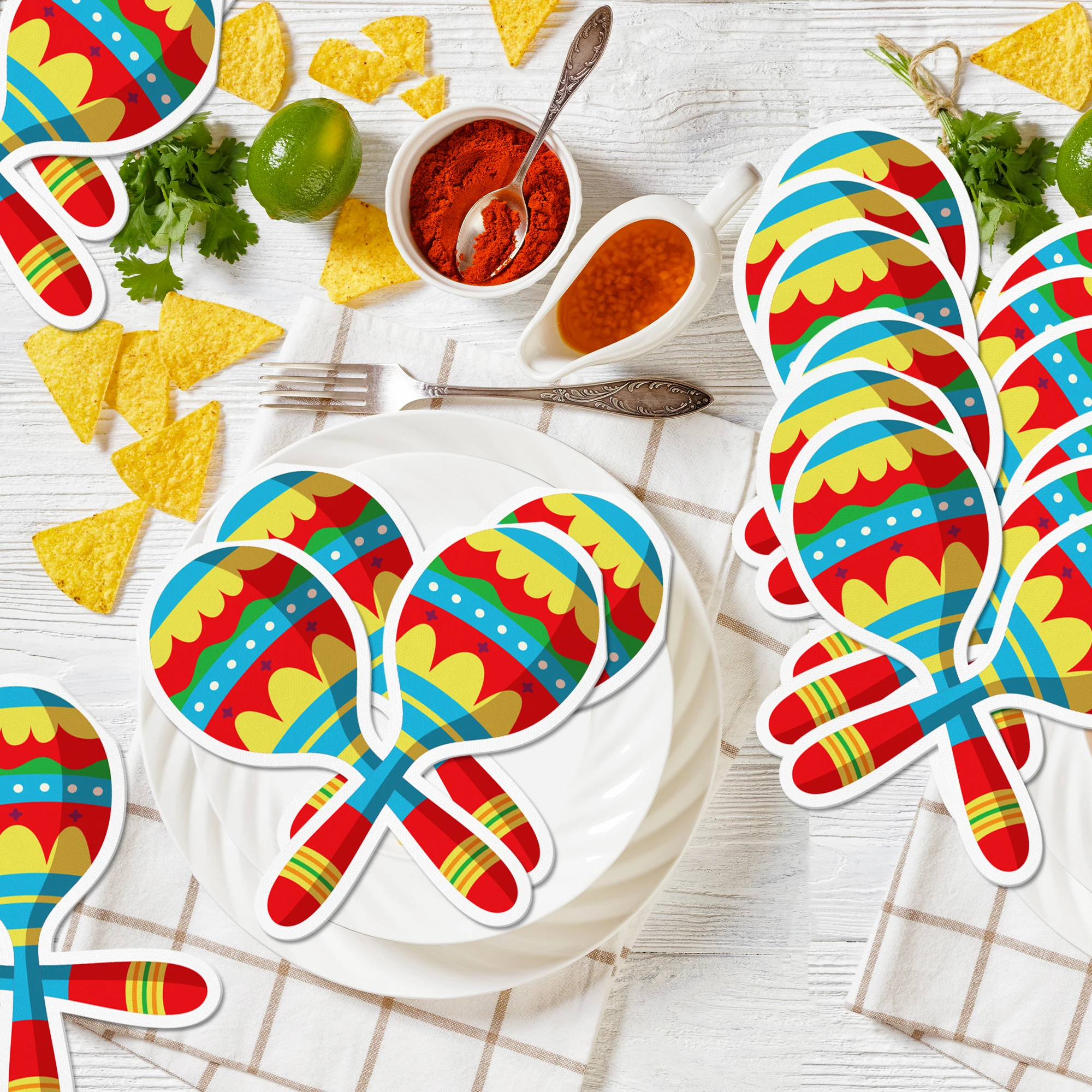 20/40/60 Stück Servietten im mexikanischen Stil für Geburtstagsdekoration, Deko-Tischdekoration aus Papier für mexikanische Partyzubehörteile – Detail 10