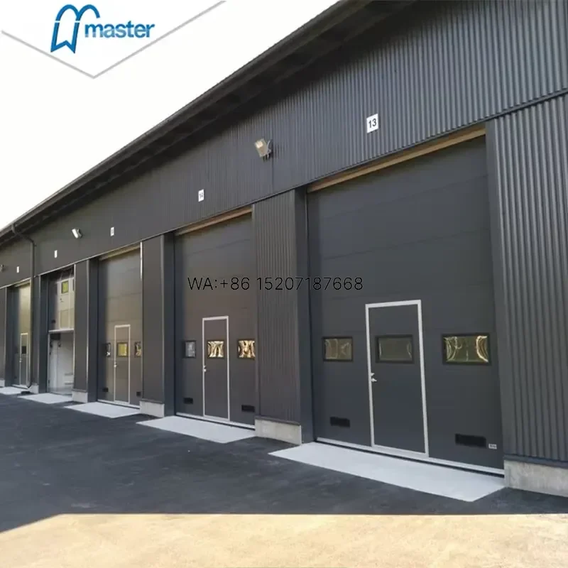 Wmwmnu for Master Well Cheap Commercial Sectional Industrial Vertical Lift Overhead Steel Door for Logistics or Warehouse
