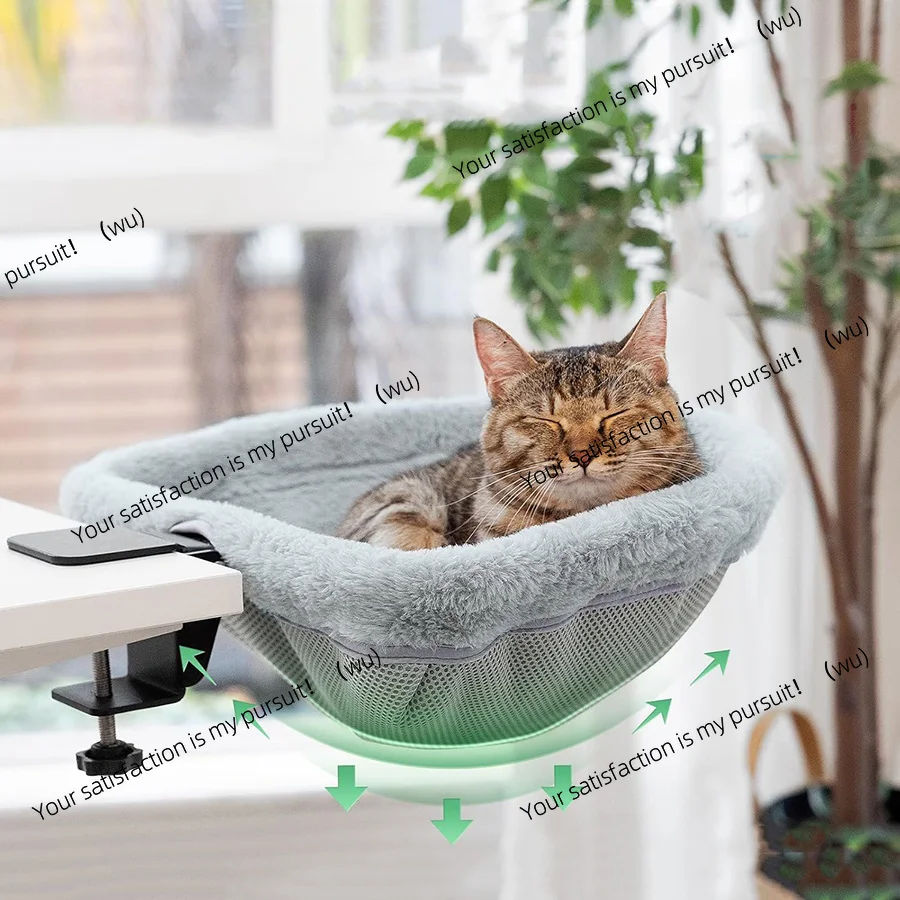 Cat table bed, one-button folding, recessed design, saving space