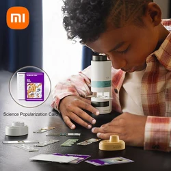 Xiaomi Science może mikroskop projekcyjny dla dzieci z wieloma soczewkami Mini kieszonkowy mikroskop na zewnątrz prezenty dla dzieci