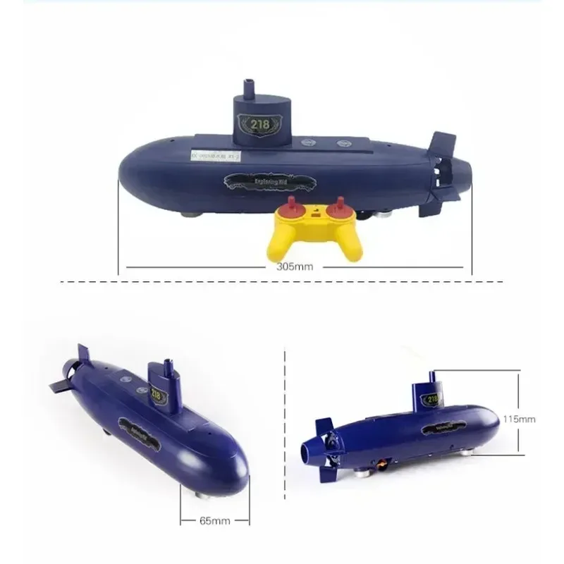 Mini onderzeeër speelgoed DIY 6-kanaals afstandsbediening onderwaterschip afstandsbediening student afstandsbediening schip model kinderen onderwijs cadeau
