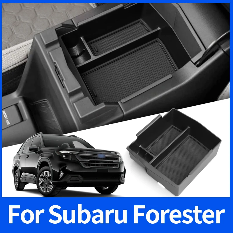 

For Subaru Forester 2024 2025 Car Armrest Storage Box Organizer Case Car Interior Accessories Center Console Storage Tray