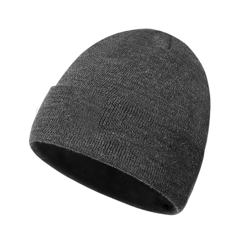 Chapeau tricoté pour hommes, chapeau chaud en mélange de laine, bonnet d'influence populaire tricoté Simple et polyvalent, automne et hiver