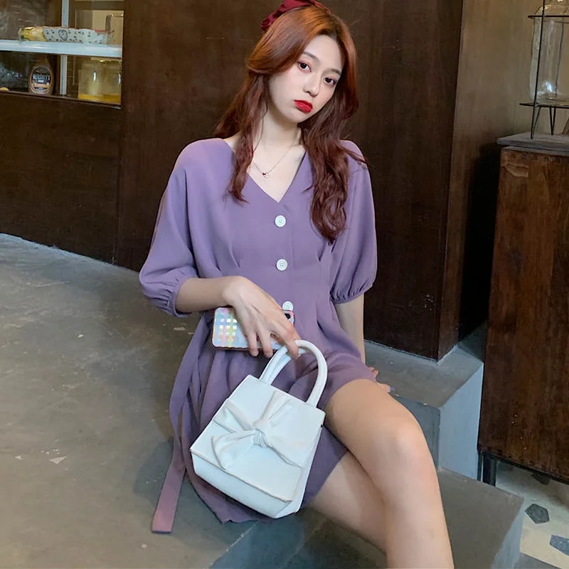 

Rompers Women Sweet Kawaii S-3XL Fashion Summer Solid Casual Mujer Simple Ulzzang Female Single Breasted Tunic New Arrival Chic