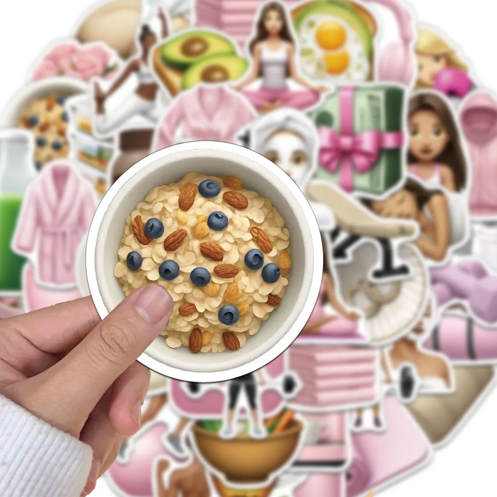 50PCS creative GYM  sticker helmet decoration DIY phone case water cup personalized waterproof sticker