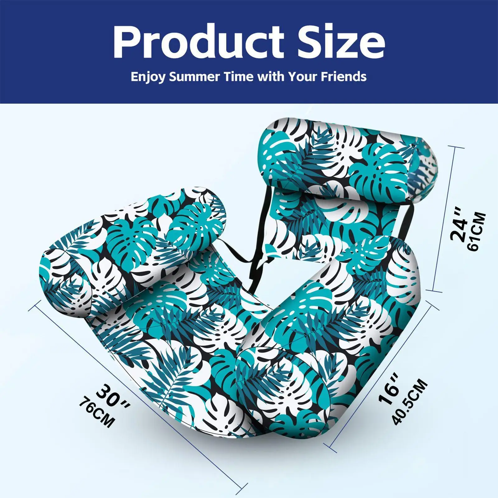 Flutuadores de piscina para adultos, macarrão de piscina, flutuadores de água para adultos, espreguiçadeira flutuante, brinquedos, rede de água para o verão