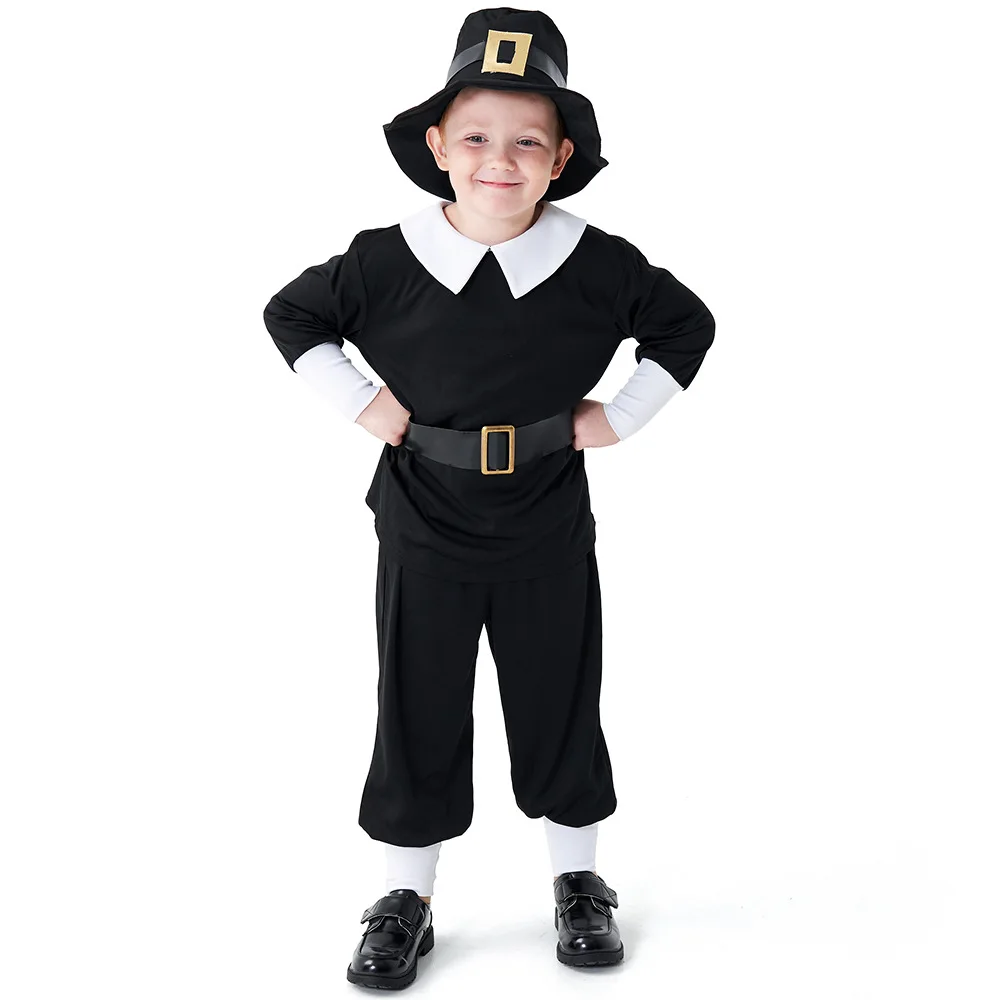 Pilgrim Boy Child Costume 2023 Halloween Costume For Kids