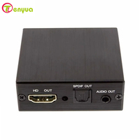 TenYua 4K x 2K Video Audio Extractor HD-Compatible to 3.5MM Audio Converter SPDIF Optical TOSLINK Stereo Out Splitter Adapter