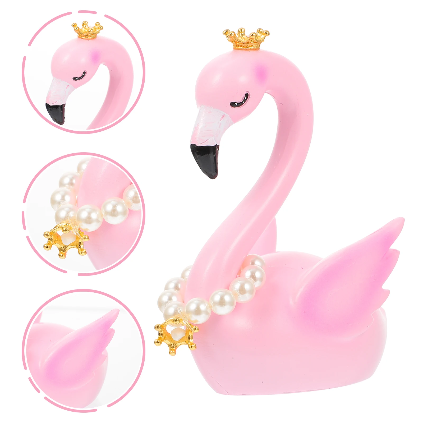

Swan Figurine Realistic Statue Long Life Perfect Gift Lovers Kids Relatives Gardening Supplies Indoor Outdoor