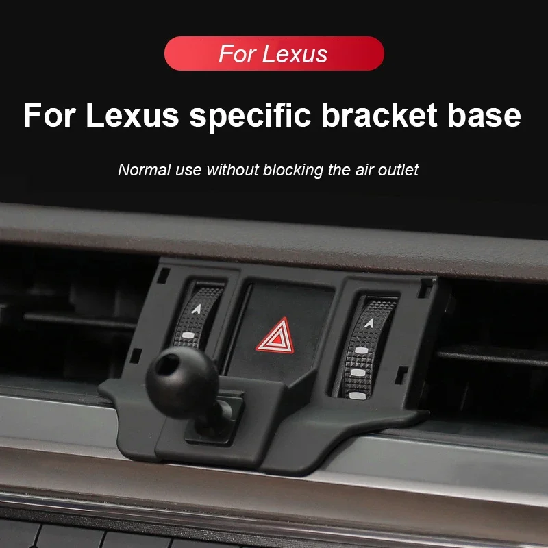For Lexus NX IS RX ES GX LX LS UX ES250 ES300 GS300 NX200 Car Phone Holder Stand Dedicated Mount Bracket Automobile Fixed Base