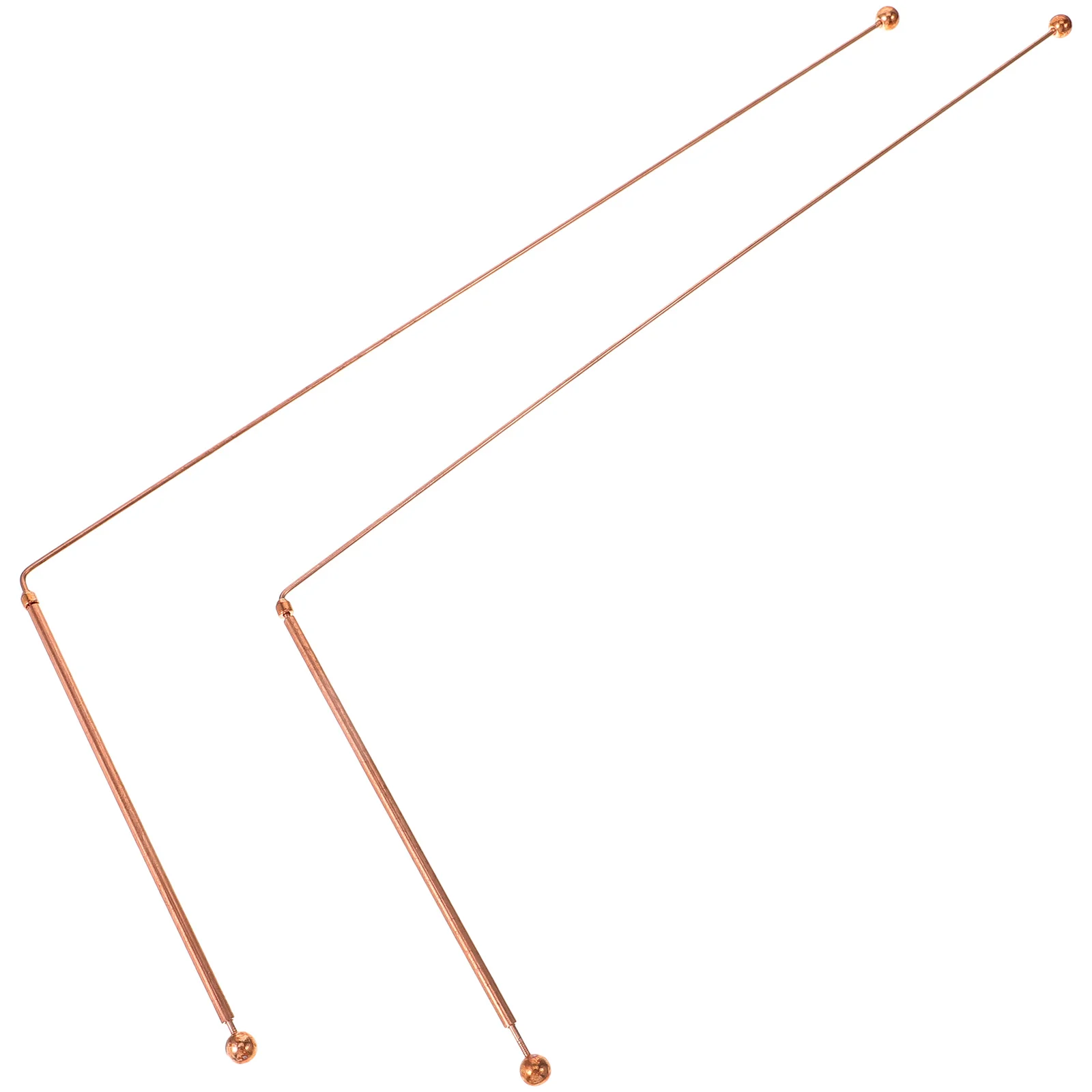 

2Pcs Copper Dowsing Rods Sticks Divination Tools for Outdoor Diving Treasure Hunting Water Sources Crypts