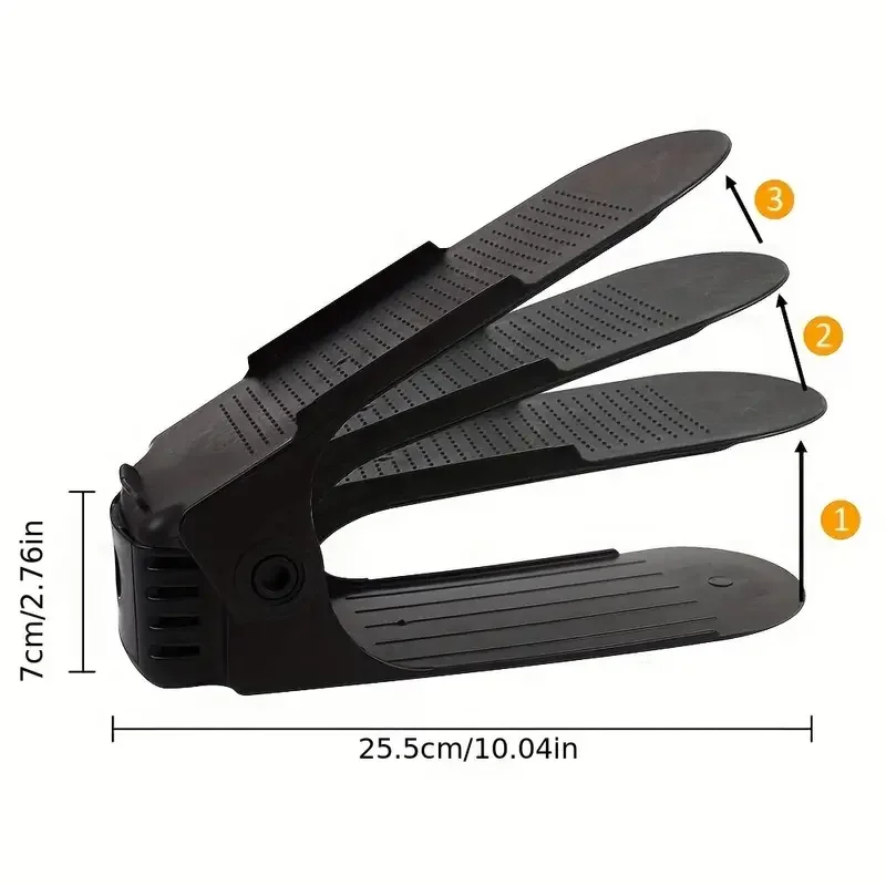 20pcs Shoe Slots Organizer, Thickened Double Storage Layer Closet Organization Stacker Easy No Assembly Required Rack Space Save