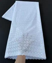 Top Quality Original Austria Cotton Lace for Men and Women African Embroidered Lace Fabric Nigeria Ceremony Cloth Sewing Dress
