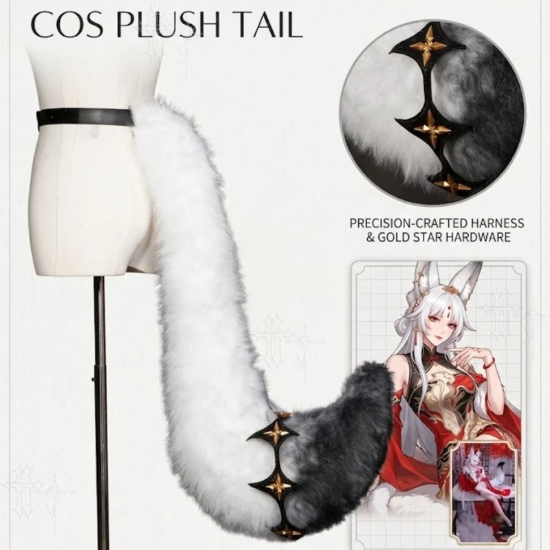 wuthering-waves-moonheart-fox-cosplay-queue-en-peluche-accessoire-de-personnage-de-jeu-decor-pour-comic-con-halloween