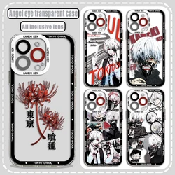 Japan Cartoon Anime Tokyo Ghoul Phone Case For iPhone 15 14 13 12 11 Mini Pro Max X XR XSMax 6S 6 7 8 Plus SE Transparent Cover