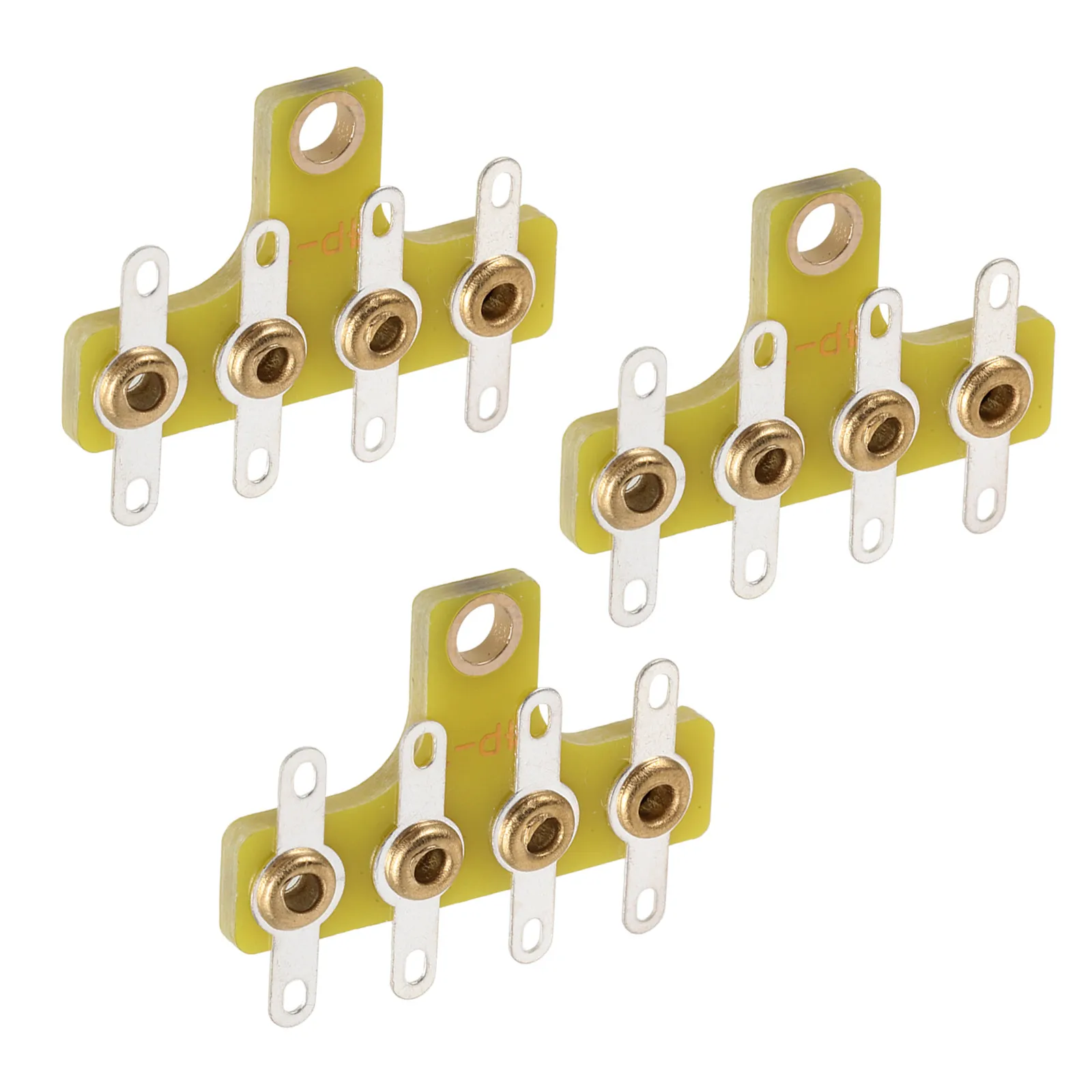 3Pcs Turret Board High Purity Copper Audio Terminal Tag Strip Balanced Elasticity Stable Solder Lug Board for Vintage Tube
