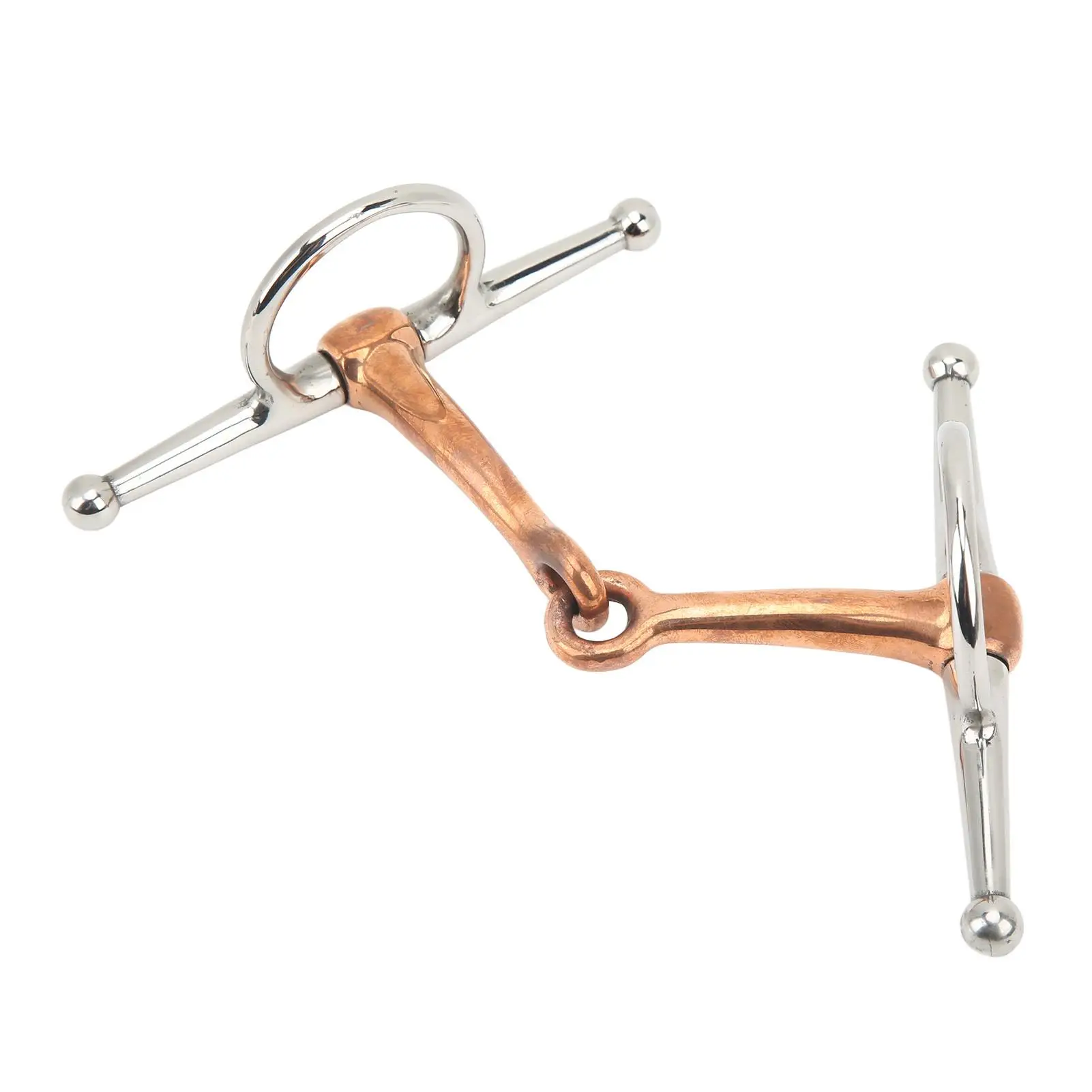 125mm Stainless Steel for horse Snaffle Bit with Cheek Pieces - Easy to Install, High Quality Gift for horse Owners