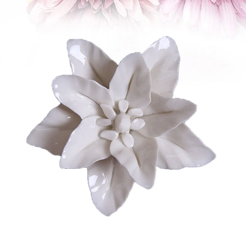 Ceramic Decor Artistic Wall Flowers Decoration Hanging Sculpture Artificial for Arts view 5