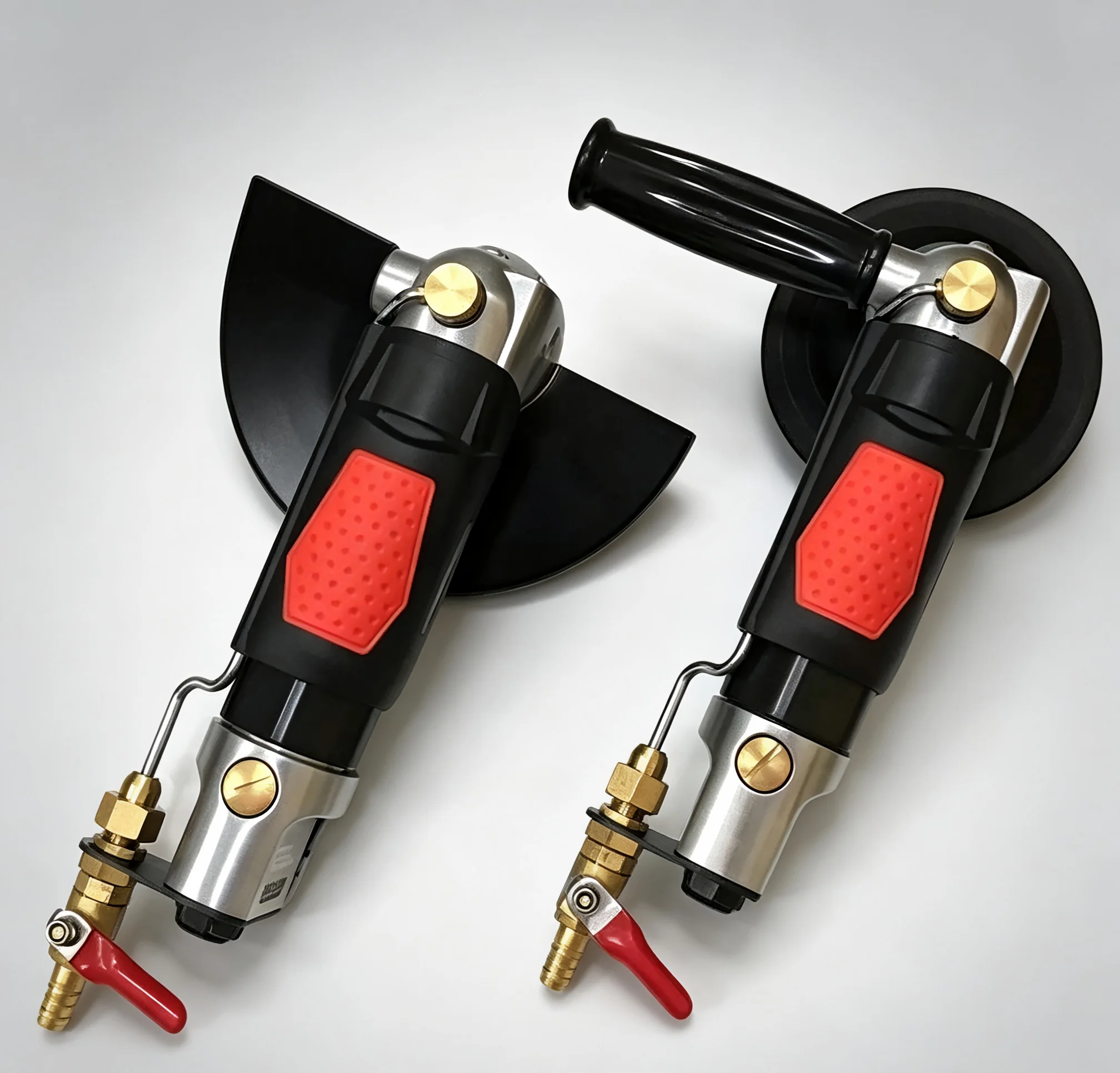 Wet Air Angle Grinder 5 Inch 125mm Water Filled Pneumatic Grinder for Marble Granite Stone Cutting Polishing Machine