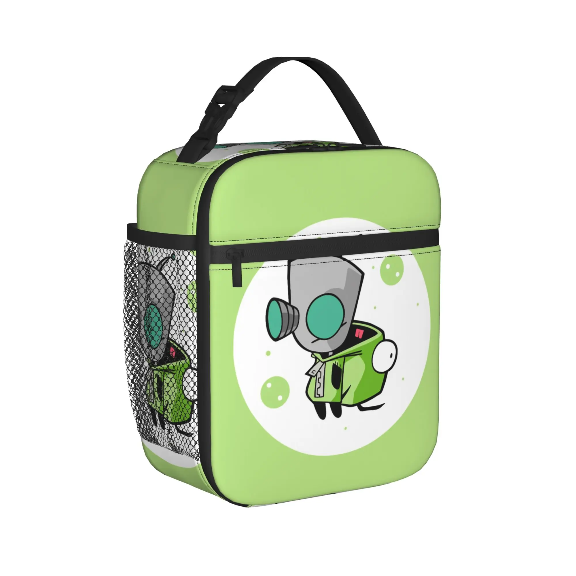 Invaders Zims Cartoon Thermal Insulated Lunch Bag for Picnic  Portable Food Container Bags Cooler Thermal Food Box