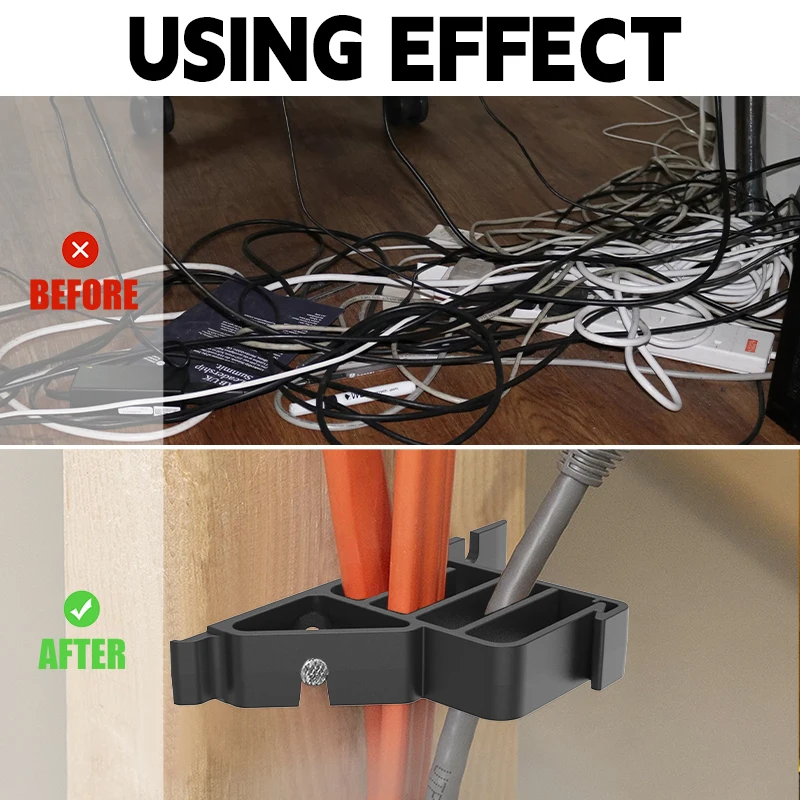 1/5PCS Cable Organizer Holder Cable Staples for Romex UF CAT 5 Cable Clips Plastic Electrical Wire Stackers Secures