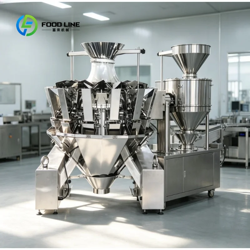 1.5g Dried Flower Stamen 14 Heads Multi‑Head Weigher High Accuracy Automatic Weighing Filling Packing Machine for Packaging