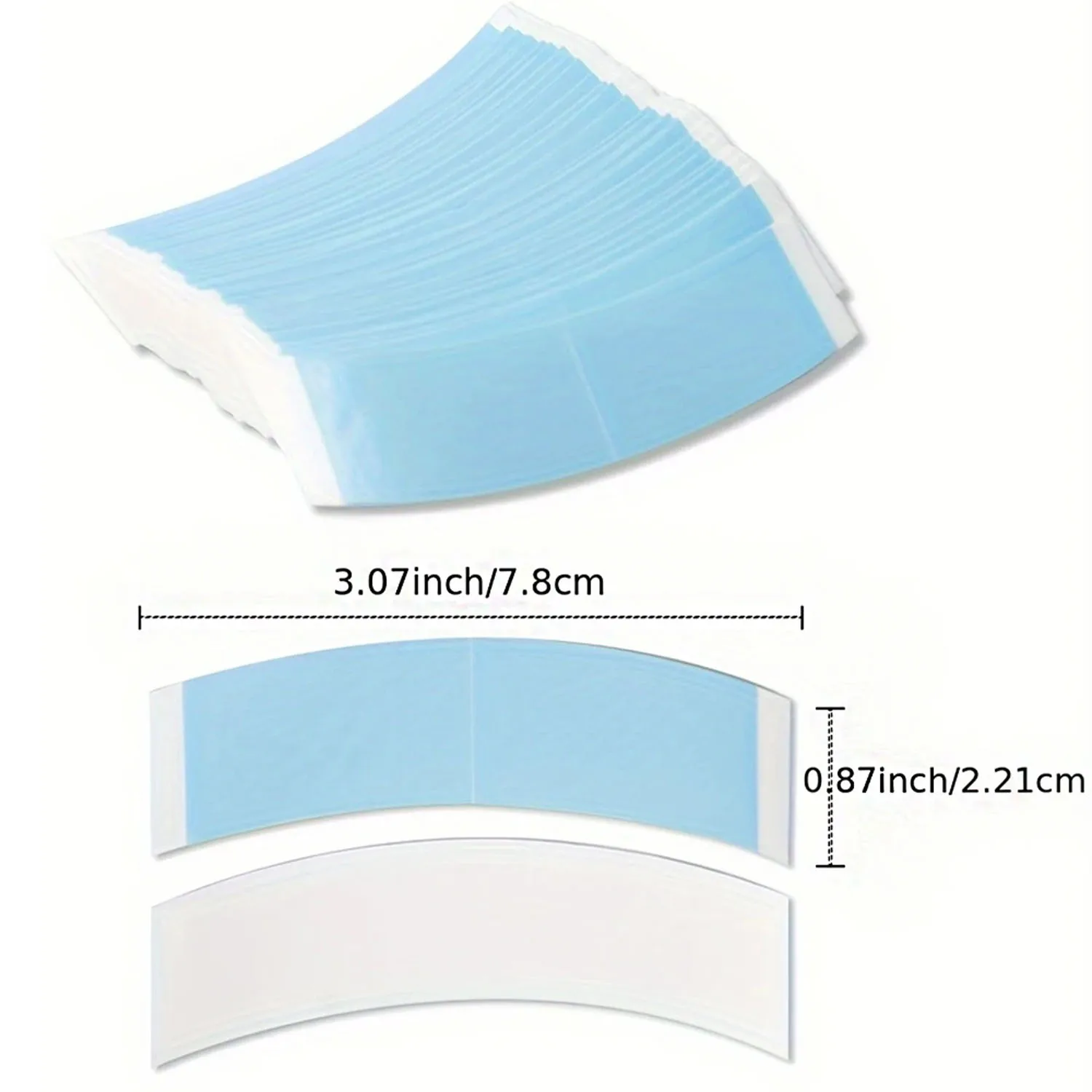 

36pcs/pack Double Sided Hair Adhesive Tape Adhesive Blue Hair Clip For Lace Wig Extension Tools Lace Front Tape VADRS