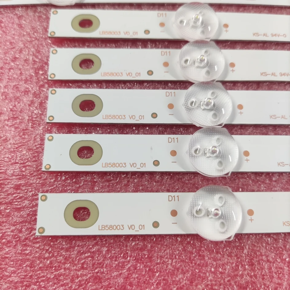 LED strip for 58PUS7555  58PUS8105 58PUS6554 58PUS7505 58PUS6504/12 58PUS7805/12 58PUS6203/12 LB58003 V0_01 V1_01 TPT580B5 U1T0