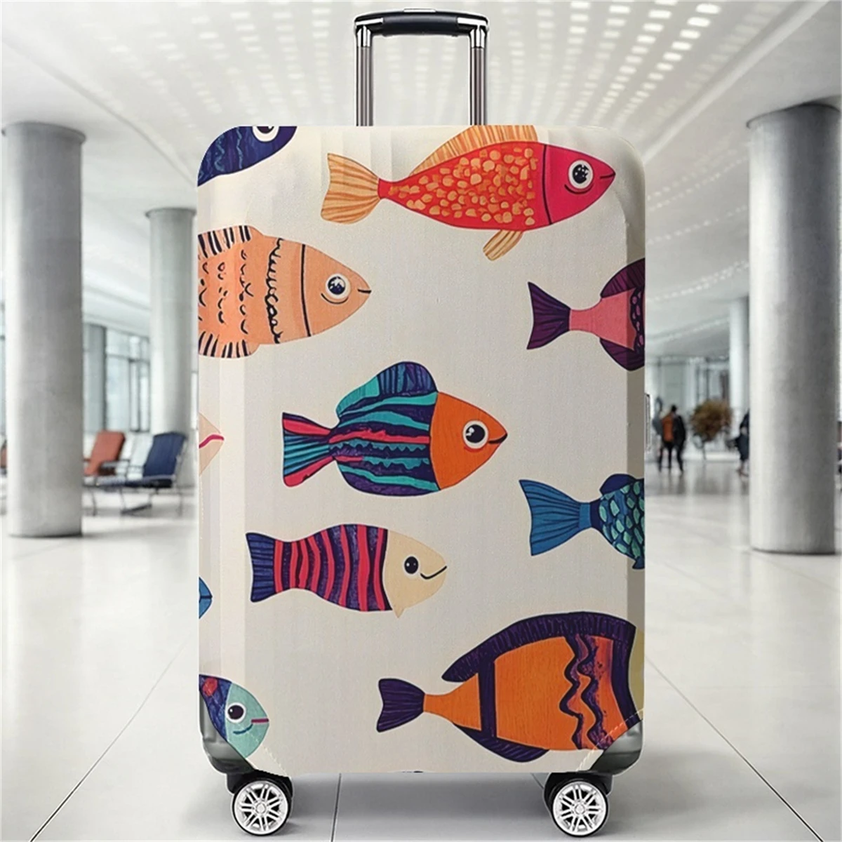 

Fish pattern luggage protection cover, suitable for 18-32 inch luggage covers, luggage handle gloves, travel accessories