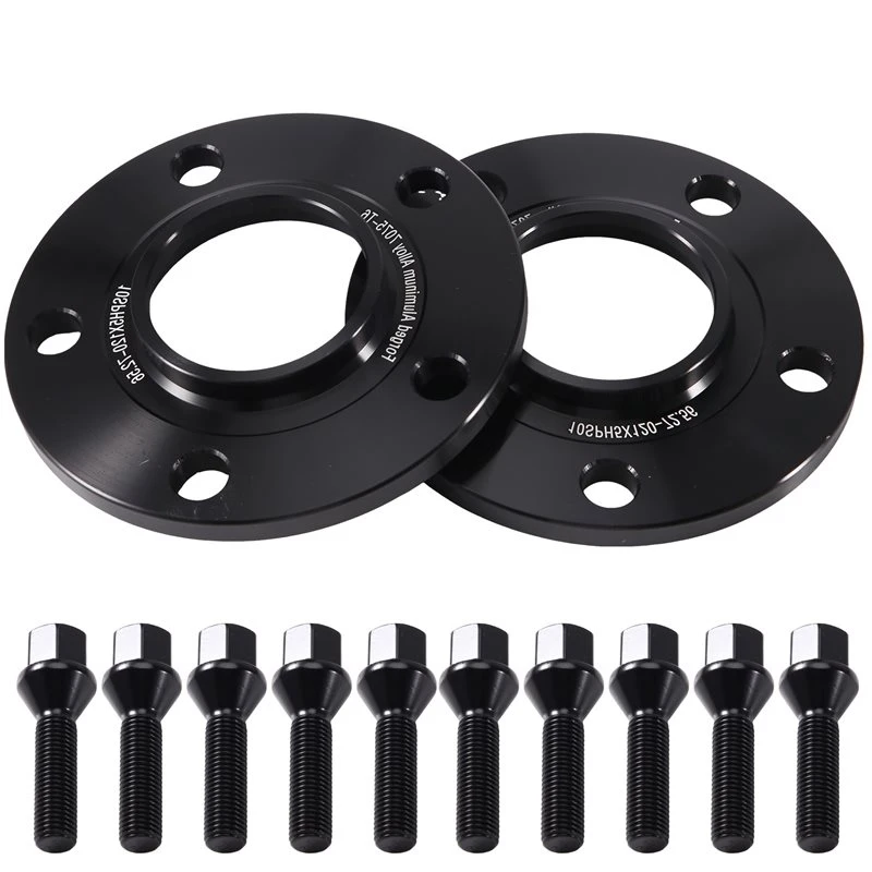 For BMW 10Pcs 12X1.5 Cone Bolt Compatible 2PCS Car Wheel Spacer Hub Centric 5X4.5 5X120 72.6 Wheel Spacers