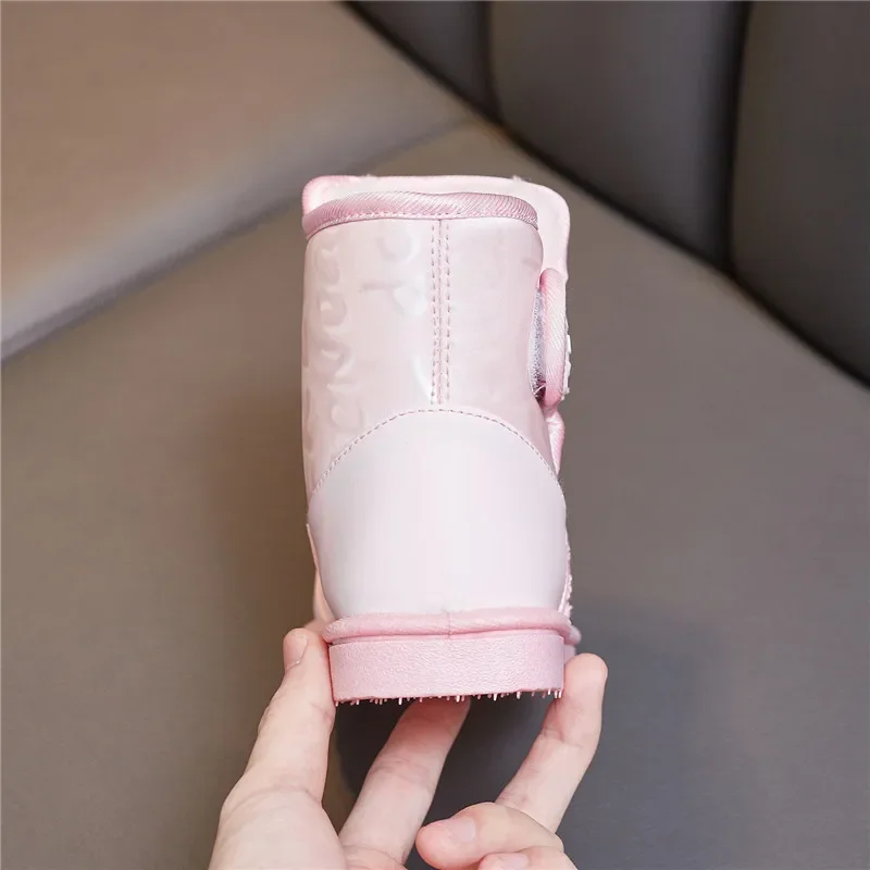Ботинки Детские Child Shoes Winter Boots for Children Antiskid Cotton Plush Girl Sneakers Lightweight Comfortable Boy Snow Boots