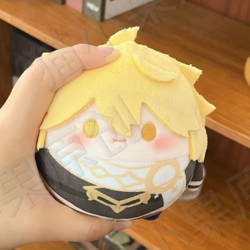 

10 см аниме Genshin Impact Aether Dango мультфильм хлопковые мягкие игрушки плюшевый кулон брелок подарок на день рождения украшение талисмана