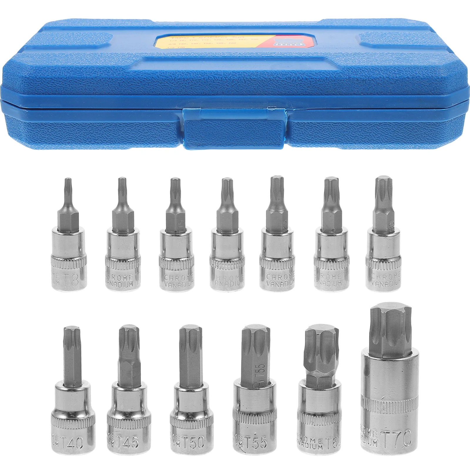 

13Pcs Impact Socket Tool Kit Assorted Drive Sockets for Wrench and Spanner Use Efficient Rotation in Tight Spaces Professional