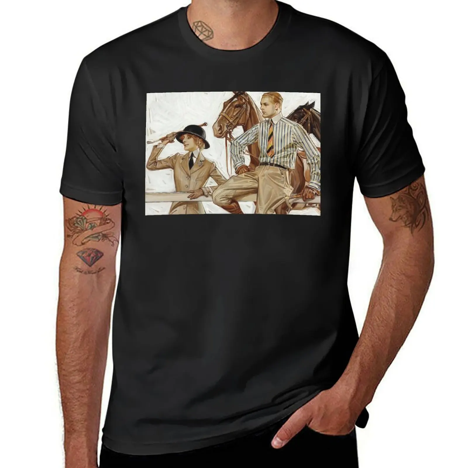 

Joseph Christian Leyendecker, Horse Racing T-Shirt Aesthetic clothing sweat Men's clothing